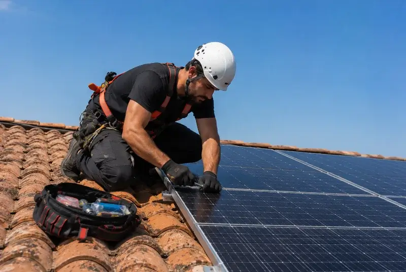 Maintenance et monitoring de panneaux solaires à Sendets