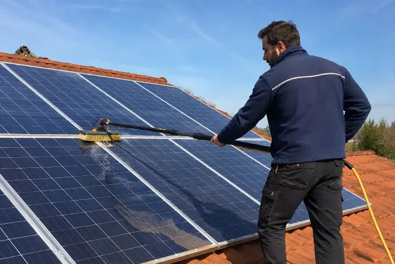 Nettoyage et entretien de panneaux solaires à Sendets