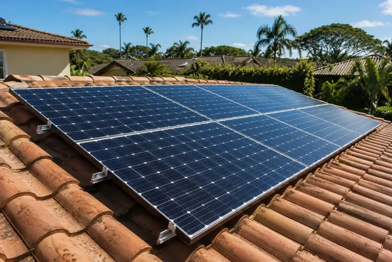 Installation de panneaux solaires à Sendets